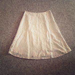 A-line lace skirt